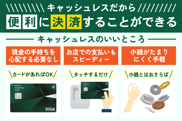 三井住友カード(NL)はキャッシュレスで便利に買い物できる