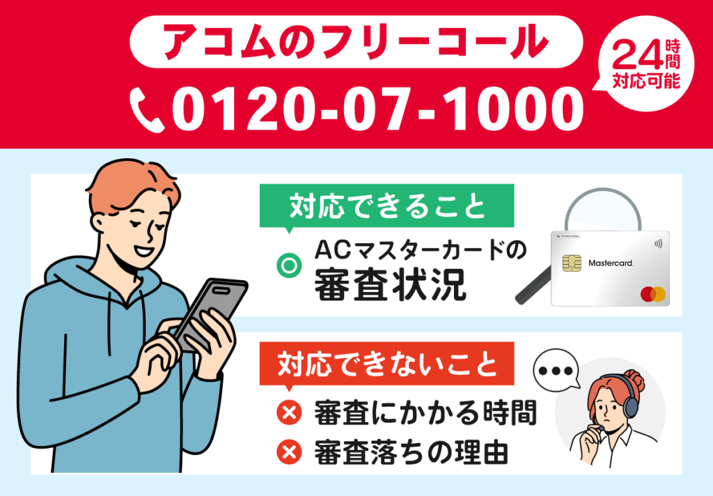 アコムのフリーコールが対応できることとできないことのまとめ画像